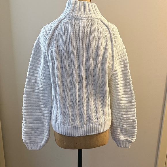 Free People whiteCable Knit Turtleneck Sweater - Picture 5 of 11